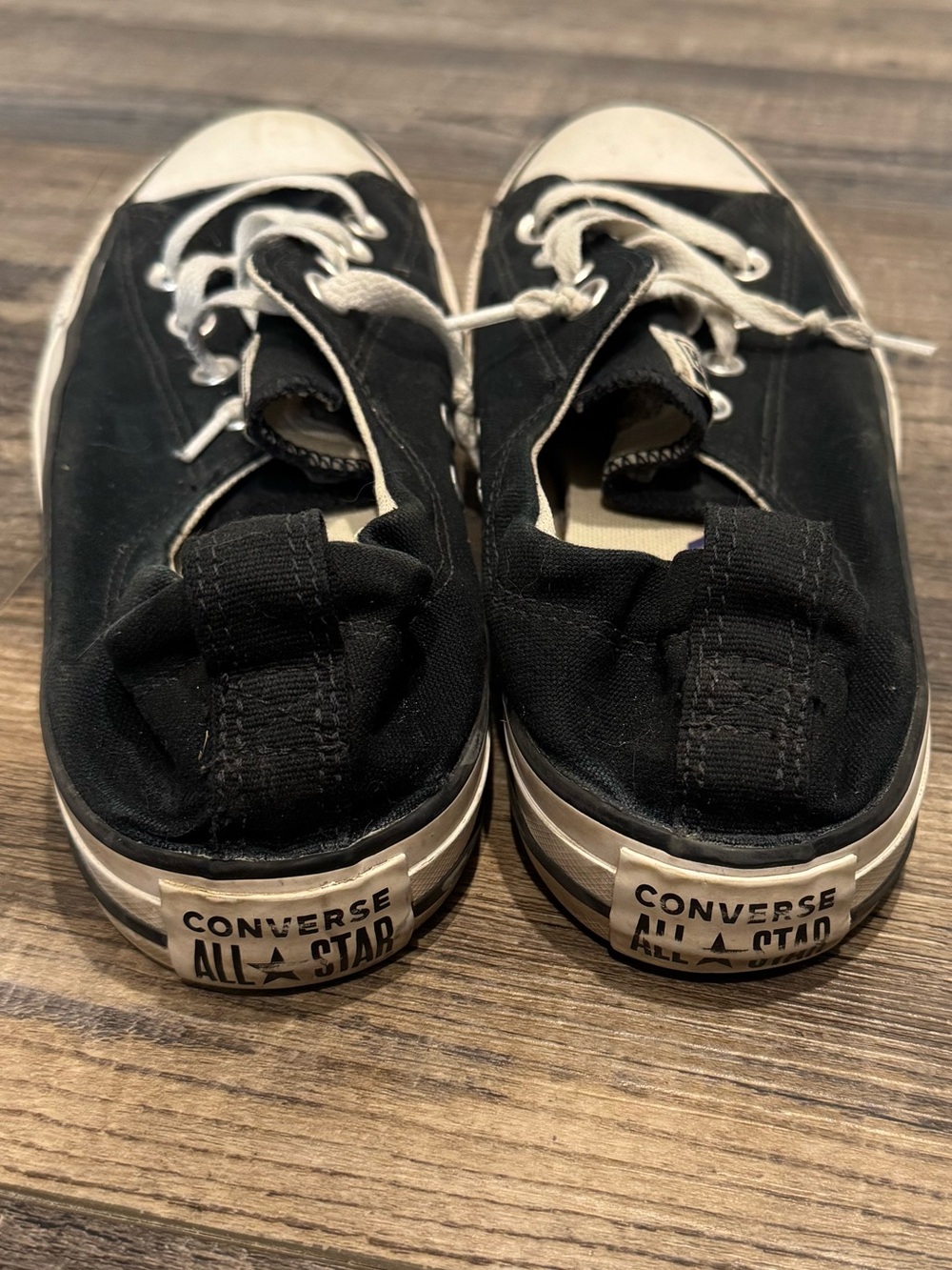 Converse women’s Black Canvas Low-Top Sneakers - Picture 3 of 3